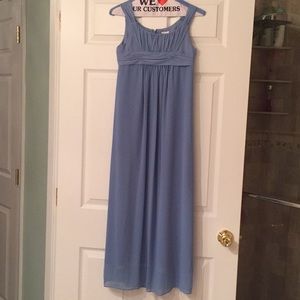 Girls Junior Bridesmaid periwinkle dress